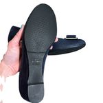 Stuart Weitzman Wedge Shoes Navy with buckle bow toe Photo 4