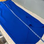 Julia Jordan  Knot Neck Tulip Hem Midi Halter Keyhole Mock Cobalt Blue Women 14 Photo 11