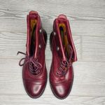 Patricia Nash  Lia Merlot burgandy red leather boots shoes  in new condition 5.5m Photo 4
