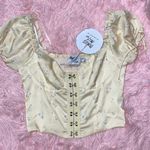 Princess Polly Bustier Allyson Crop Top In Yellow Photo 1