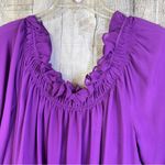 Allen B by Allen Schwartz Purple 2 Piece Cami & Sheer Top with Ruffles Size XL Photo 3