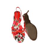 Marc Fisher NEW Feren 2 Sandal Color Red Floral Print Photo 6