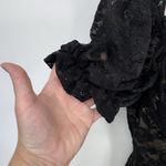 Privy  Milkmaid Dress Womens Medium Black Lace Whimsigoth Witchy Goth Photo 4
