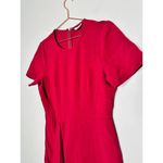 Shoshanna  Maroon Red Stretch Sheath Form Fitting Ralph Mini Dress Size 10 Photo 3