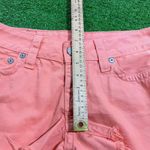 True Religion low rise shorts SZ 27 Kiera Freyed Papaya Daisy Dukes MADE IN USA Photo 8