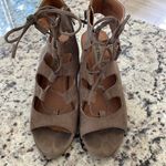 Steve Madden Lace up heeled open toe booties Photo 1