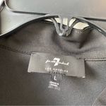 7 For All Mankind 7 For‎ All Mankind Woven Holiday Top Black L Photo 1