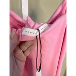 Susana Monaco NWT Asymmetrical Ruffle Hi-Low Dress in Pink Size L Photo 4