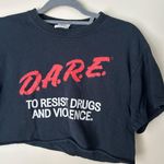 DARE cropped tee Blue Photo 1