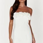 Meshki NWT  Brooks Rose Mini Dress in White Photo 0