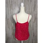 Lush Clothing NWT Lush Women's Medium Red Floral Knot Front Cami Blouse Sleeveless Casual Photo 2