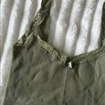 Urban Outfitters  Olive Green Lace Trim Crop Tank Photo 2