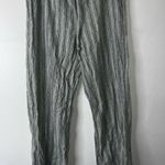 Hollister  Striped Wide-Leg Pants Grey/Green Size Large Photo 5