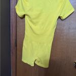 OQQ shorts romper body suit yellow NWT Size L Photo 2