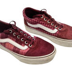 Vans  Ward Platform Red/Plaid Lace Up Sneakers Shoes, Sz 6 Photo 0
