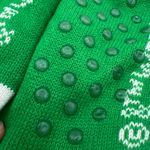Novelty Sherpa Lined Socks Footies One Size Unisex "Friends" Central Perk Green Photo 3