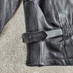 Womens Leather Motorcycle Jacket 3XL Black Vented Gusset Zip Up Biker Riding Size undefined Photo 15