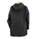 Eddie Bauer  Down Parka Travex Jacket Black Hooded Long Coat 700 Fill Medium Photo 4