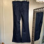 Pilcro and the Letterpress Pilcro Dark Blue Denim Jeans STET Flare Size 32 Tall Photo 3