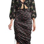 For Love & Lemons Wilson Print Ruched Dress Photo 0