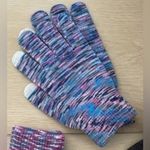 SO  Winter Gloves blue pink multicolor one size texting touchscreen compatible Photo 3