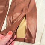Jason Wu  Designer Faux Leather Front Slit Pants. Size Medium- see photos Photo 6