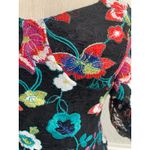 Lulus  Hot Tropics Black Lace Embroidered Off-the-Shoulder Dress Medium Photo 3