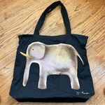 Jim Thompson x Vintage Thai Exclusive Jim Thompson Elephant Graphic Tote Bag Black Photo 5