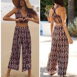 Anthropologie NWT Geometric Pant Set, Size M Photo 2