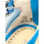 Adrienne Vittadini Sandals Size 6.5 Blue Poetic Block Heel Ankle Strap Photo 7