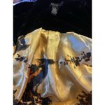 Apostrophe  Vest Velour Black Career Over Cropped Silk Gothic Boho Artsy Ruffle Photo 9