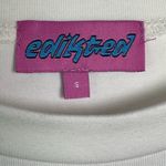 Edikted My Dear Graphic Baby Tee Size Small Dainty Lace Crewneck Preppy NWOT Photo 4