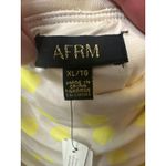 AFRM NWT Zamora Off Shoulder Mesh Midi Dress in Sun Dot Yellow Size XL Photo 4