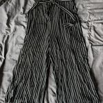 Jay Jays Black striped high waisted linen pants Photo 0