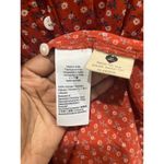 Madewell  Challis Red Button-Front Mini Dress in Tiny Daisy Sz XS Photo 6