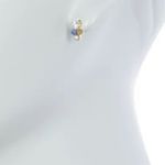 CAROLEE Stone & Freshwater Pearl Stud Earrings, Blue/Yellow/Gold, Pearl, NWT‎ Blue Photo 3