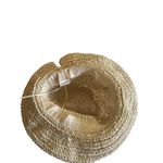 Wide Brim Straw Hat With Bow Breathable Womens Sun Hat Foldable Beach Hat Size M Photo 2