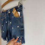 Kensie  Women's Dark Blue Jean Shorts with Daisy Embroidery Photo 2