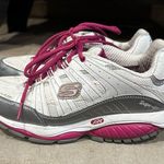 Skechers shape ups walking shoes size 7 white pink gray Photo 11