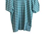 Hasting & Smith Hasting ‎ & Smith Women Cotton Top 2X Green Striped Short Sleeve Casual Relaxed Photo 4