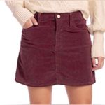 Eddie Bauer Y2K 90s Vintage Burgundy Corduroy Mini Skirt Women's 6 Academia Fall Photo 4