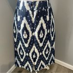 J.Crew  Collection blue & white ikat silk blend pencil skirt Photo 2