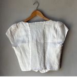 Reformation NWOT Marin Linen Top White Photo 5