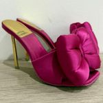 Jeffrey Campbell  Bow-Down Slip On Pin-Heeled Mules Fuchsia Women's Size 6 Photo 3