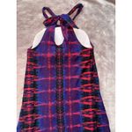 Athleta ‎ Halter Maxi Dress Sleeveless Casual Purple Red Print S Photo 6