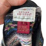 Susan Bristol Vintage Colorful, Patterned Knit Cardigan Photo 3