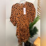 RHODE Pia Mini Dress in Cheetah Print Small NWT! Tan Photo 3