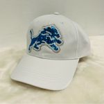 NFL Detroit Lions hat! White baseball cap with glitter sequin lions logo!! Photo 3