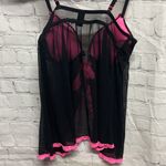 Sexy Lingerie Black w/ Pink lace Size Small Photo 7