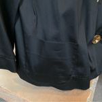 Vintage Shin Choi Swing Jacket Short Size Small White 3/4 sleeve Gold Buttons Black Photo 3